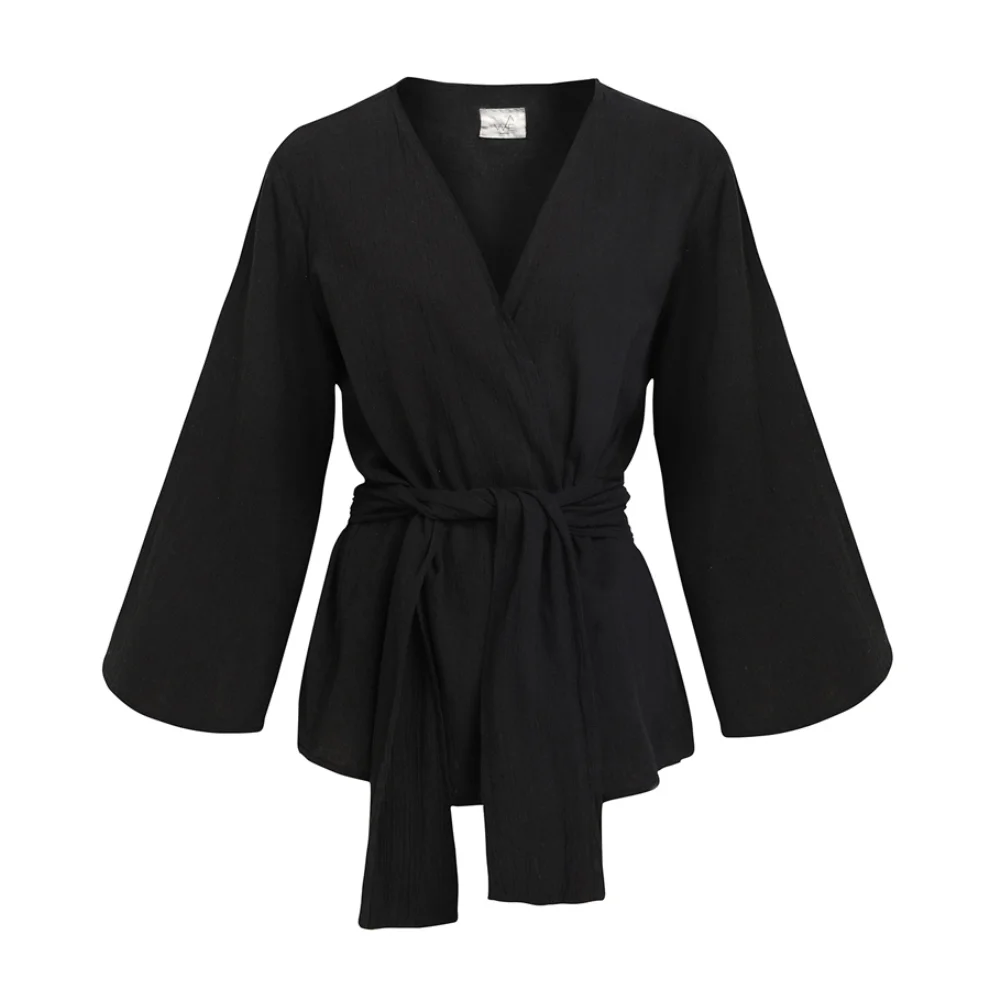 WE OFFICIAL - Crinkled Cotton Kimono