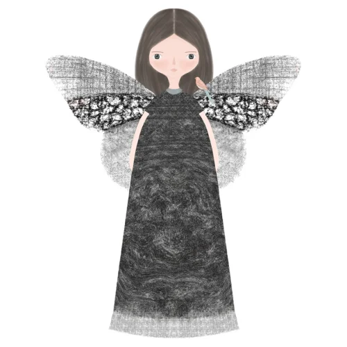 Meral Bilkay Art & Design Studio - Butterfly Girl 06 Fine Art Printing