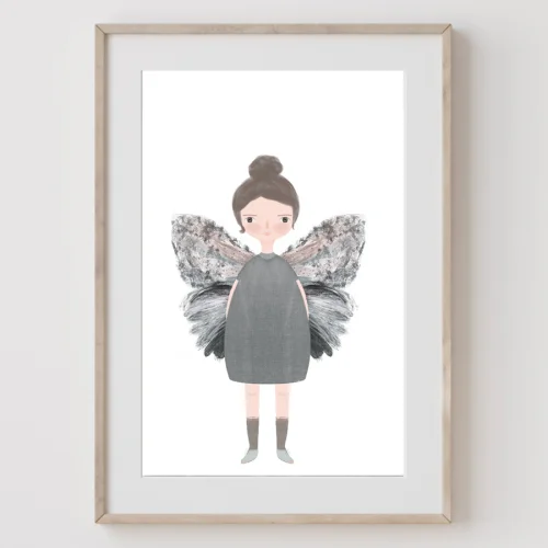 Meral Bilkay Art & Design Studio - Butterfly Girl 07 Fine Art Printing