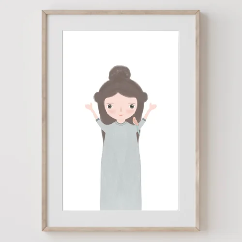 Meral Bilkay Art & Design Studio - Little Girl Fine Art Printing