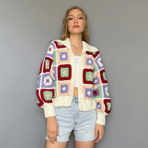 All We Knit - Klimt Bomber VII