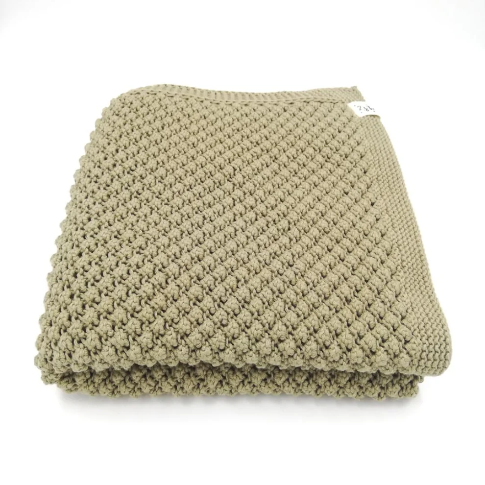 2 Stories - Corn Organic Knitted Blanket