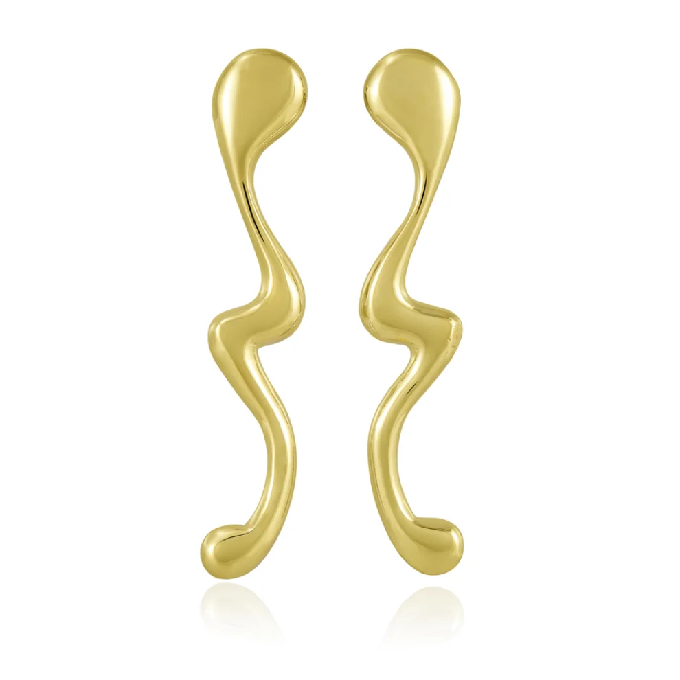 Pikaya Jewellery - FBG Gold Plated Brass Earring