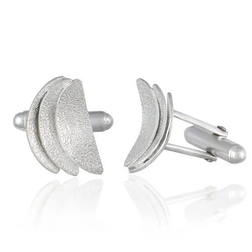 Pikaya Jewellery - Luna Di Positano Silver Cuff Links