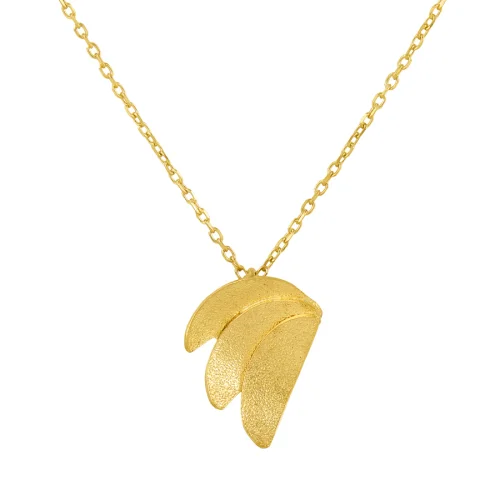 Pikaya Jewellery - Single Luna di Positano Gold Plated Brass Necklace