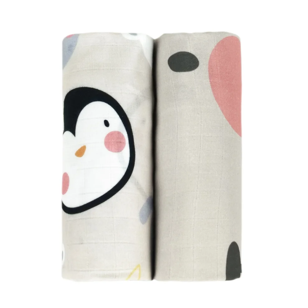 Miespiga - Lamb Muslin Cover Set of 2