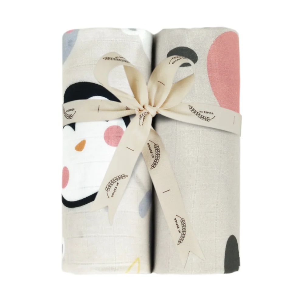 Miespiga - Lamb Muslin Cover Set of 2