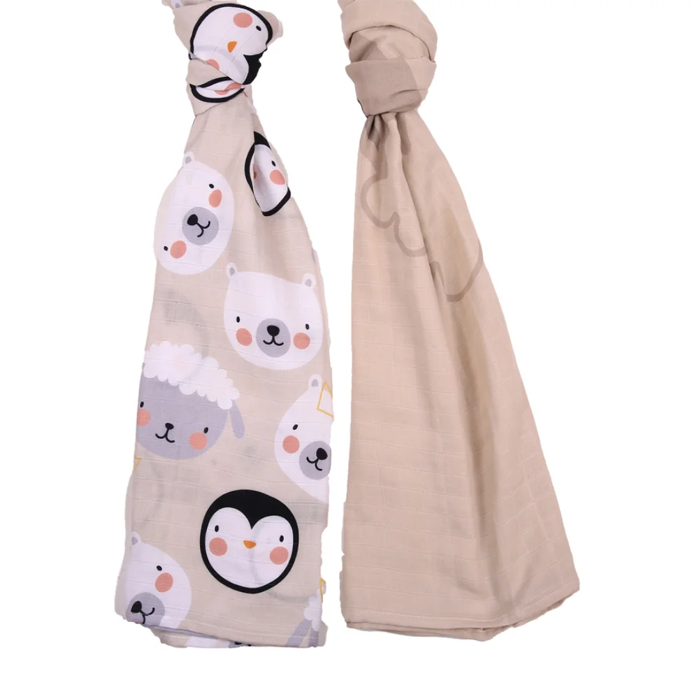 Miespiga - Lamb Muslin Cover Set of 2