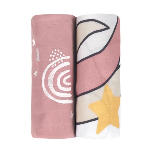 Miespiga - Unicorn 2-Piece Muslin Cover Set