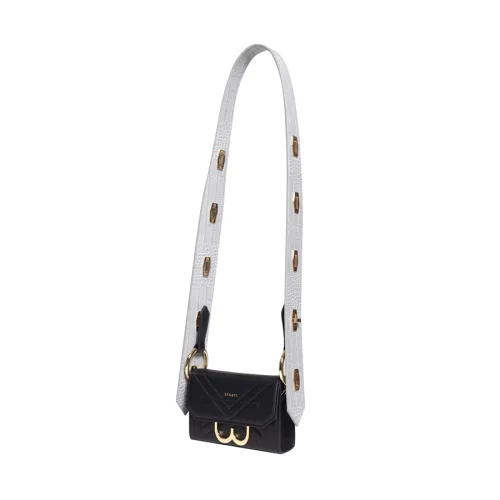 Benati - Olivia Kroko Shoulder and Waist Bag with Handle