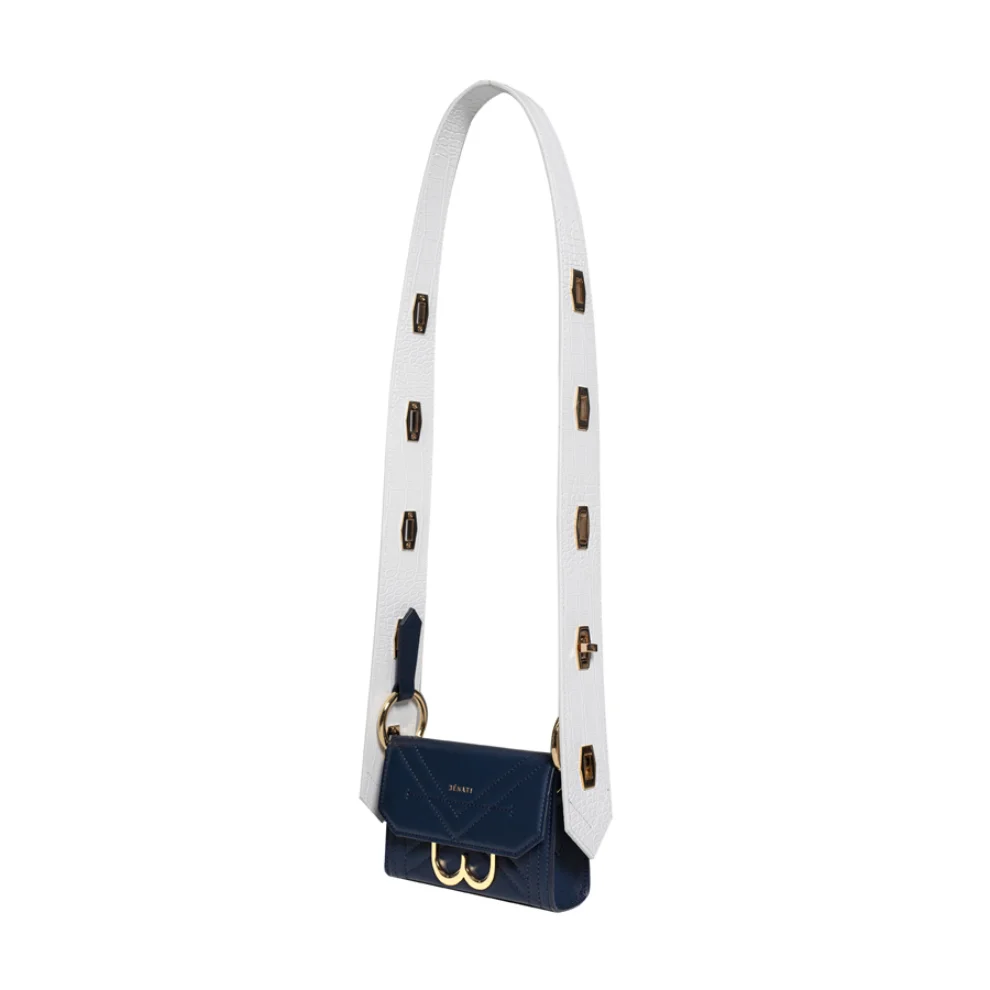 Benati - Olivia Kroko Shoulder and Waist Bag with Handle