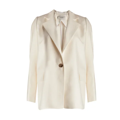 Equpe Studio - Single-Breasted Linen Blazer