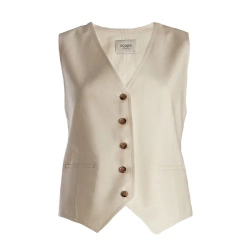 Equpe Studio - V-neck Linen Vest