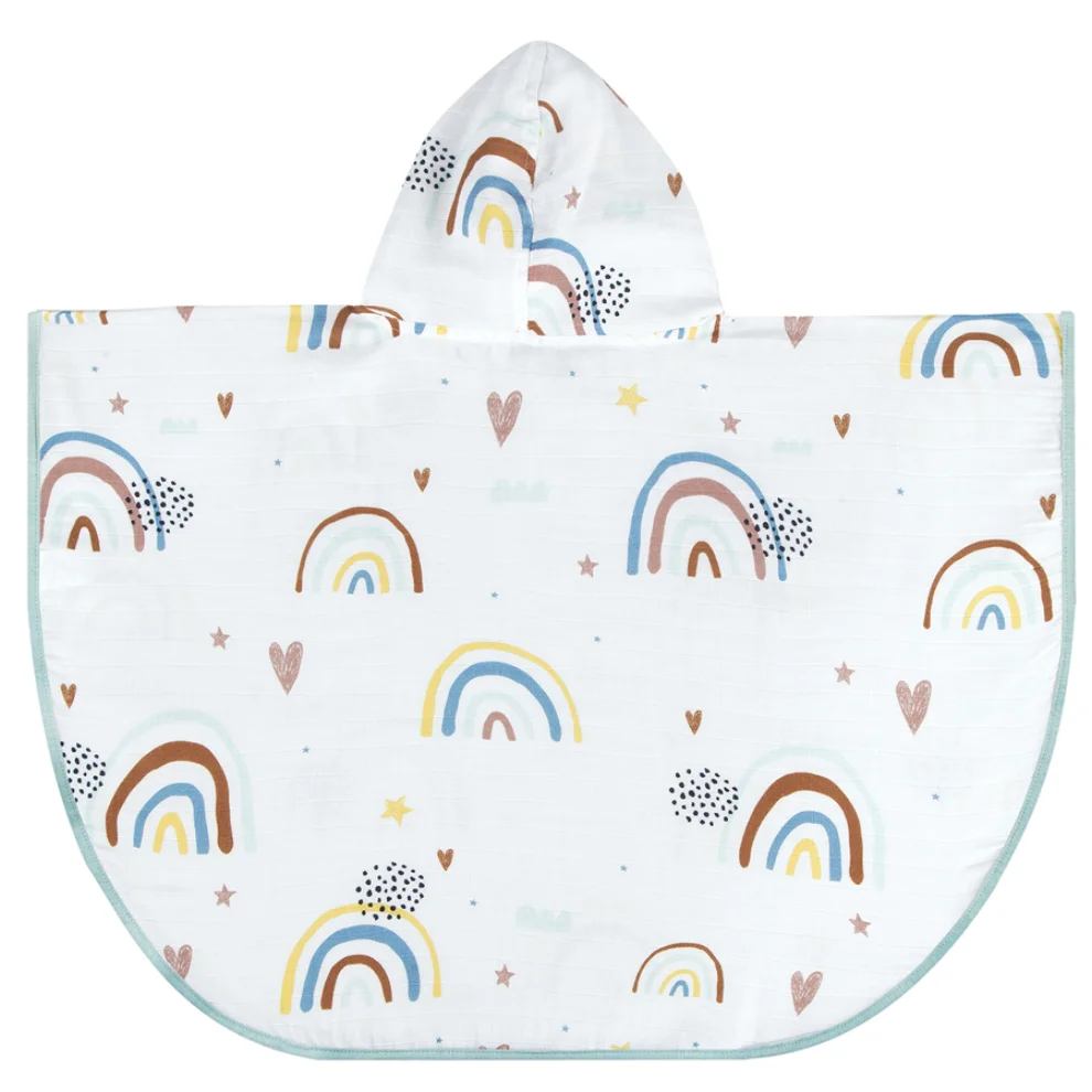 Miespiga - Rainbow Kids Muslin Poncho