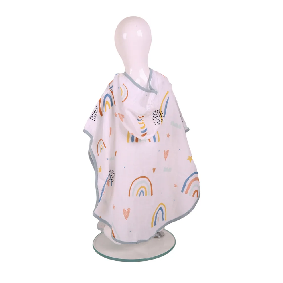 Miespiga - Rainbow Kids Muslin Poncho