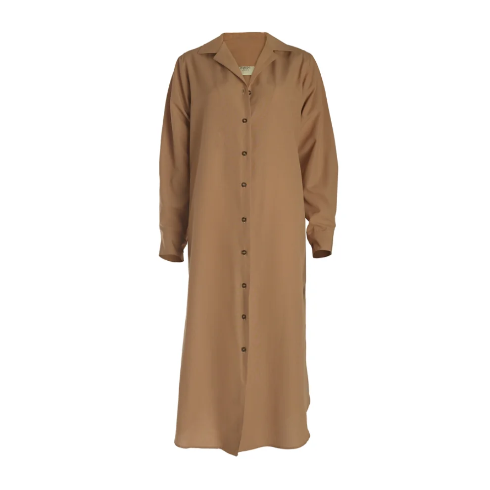 Equpe Studio - Midi Oversized Poplin Shirtdress