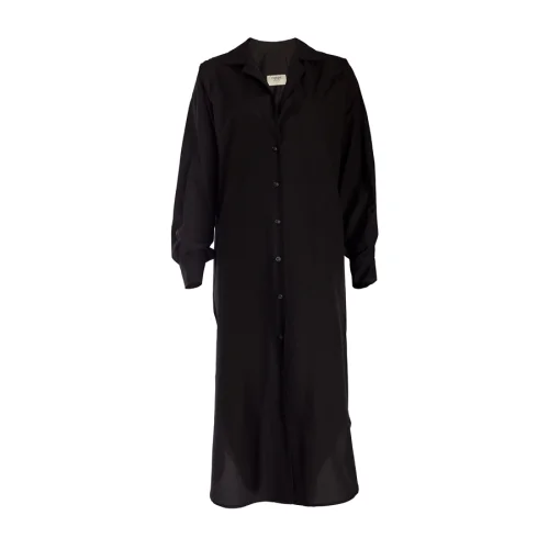 Equpe Studio - Midi Oversized Poplin Shirtdress