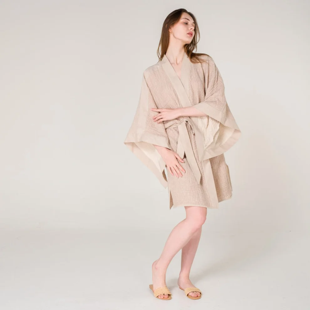 Miespiga - Kybele Soft Crepe Muslin Beach Kimono