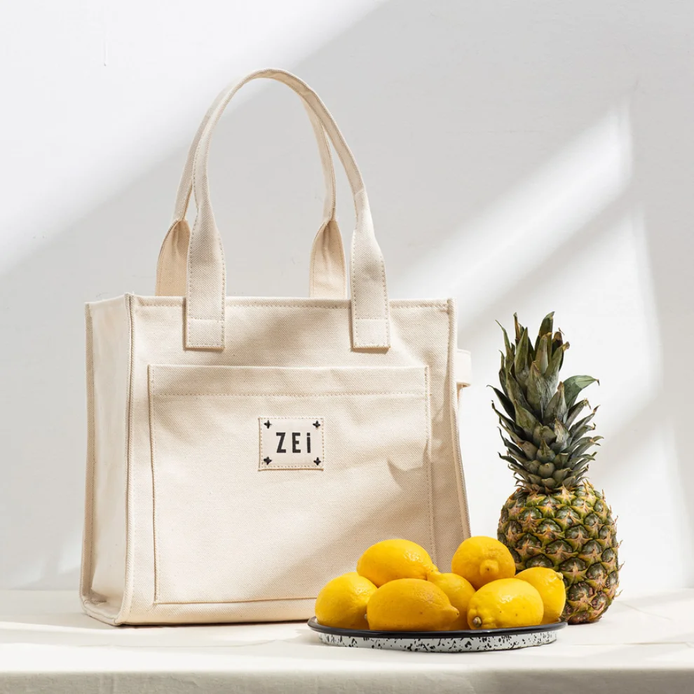 Zei - Large Canvas Tote