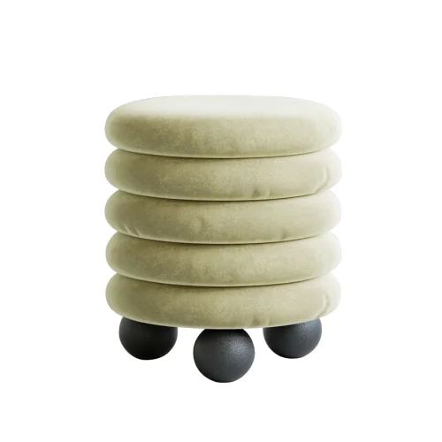 Hermhaus - Bombs Velvet Pouffe  