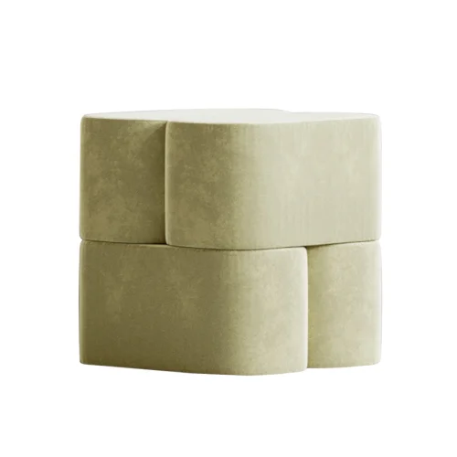 Hermhaus - Ori Velvet Pouffe