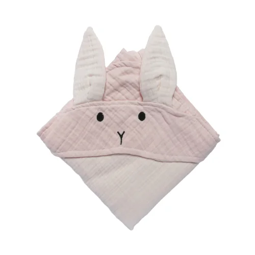 Piccolo Republic - Rabbit Embroidered Swaddle Muslin Towel