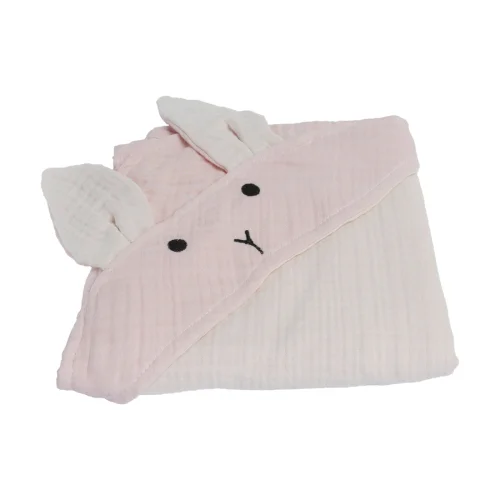 Piccolo Republic - Rabbit Embroidered Swaddle Muslin Towel