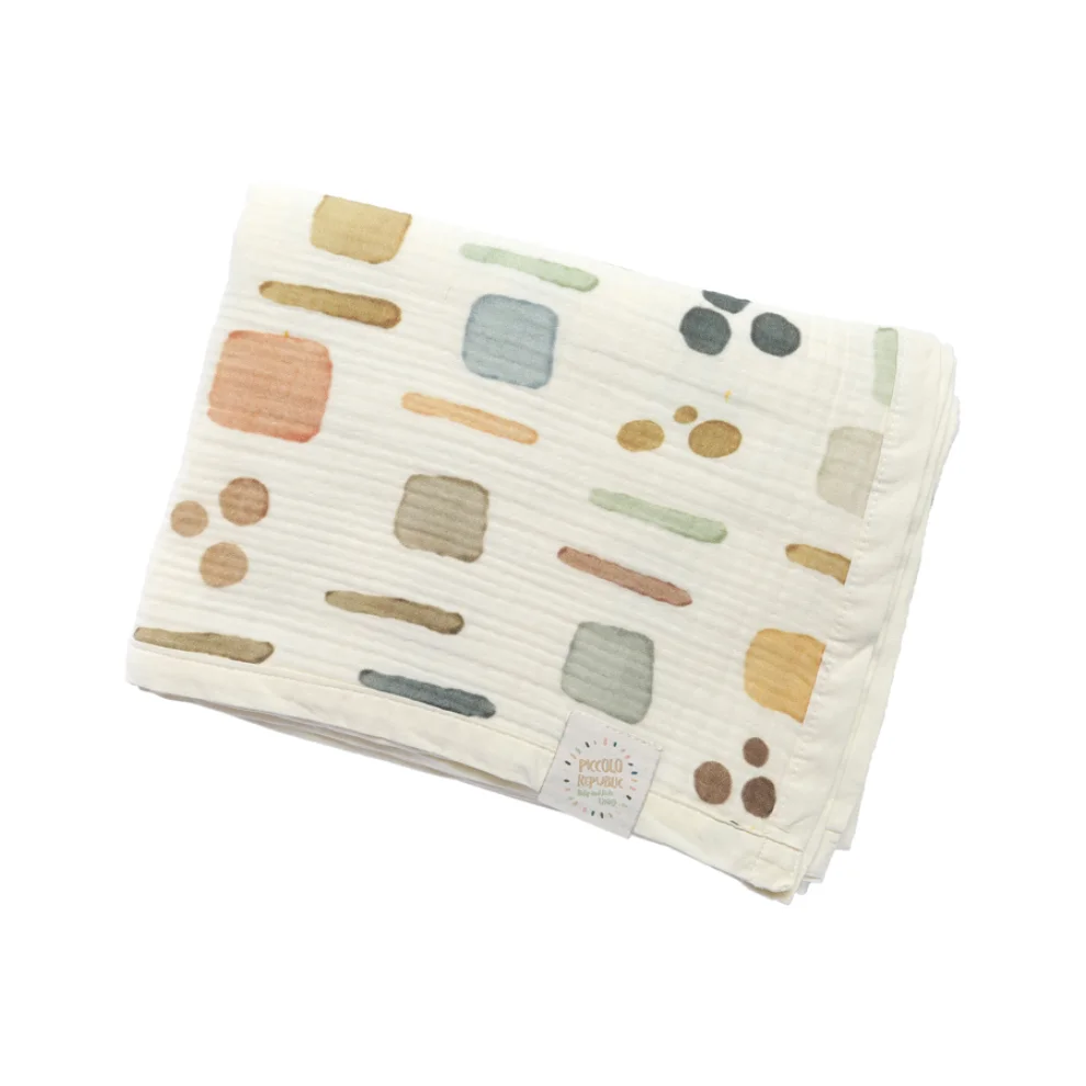 Piccolo Republic - Colorful Organic Muslin Blanket 