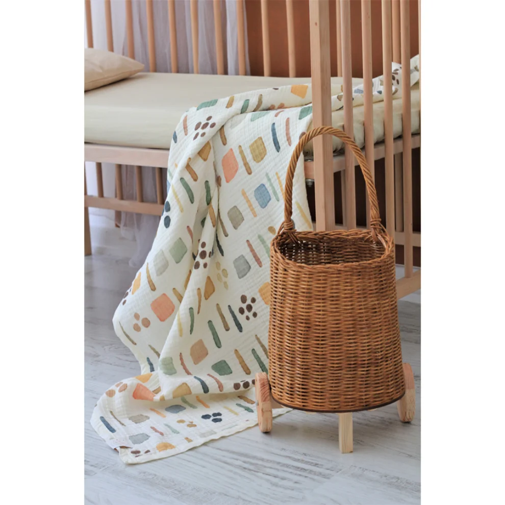 Piccolo Republic - Colorful Organic Muslin Blanket 