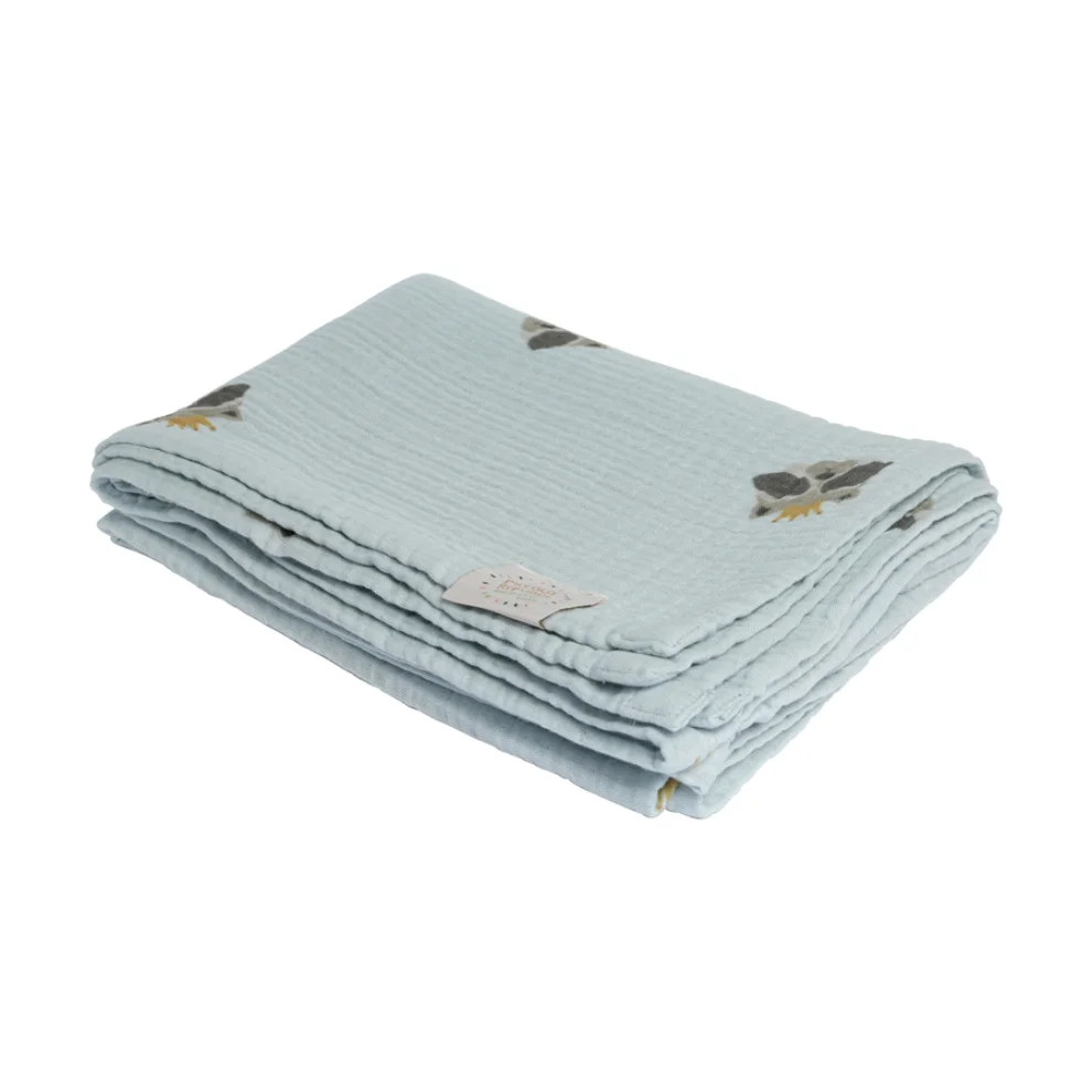 Piccolo Republic - Racoon Organic Muslin Blanket