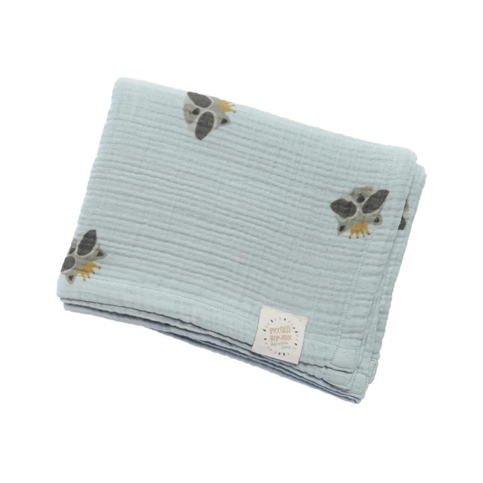 Piccolo Republic - Racoon Organic Muslin Blanket