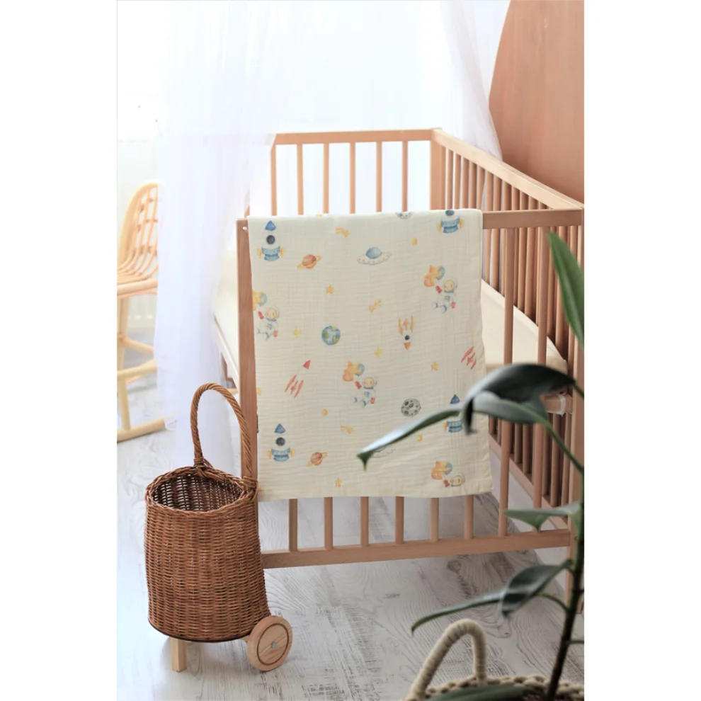 Piccolo Republic - Galaxy Organic Muslin Blanket 