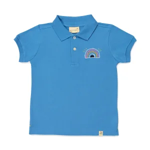 Happy Rainbow Short-Sleeve embroidered Polo T-Shirt