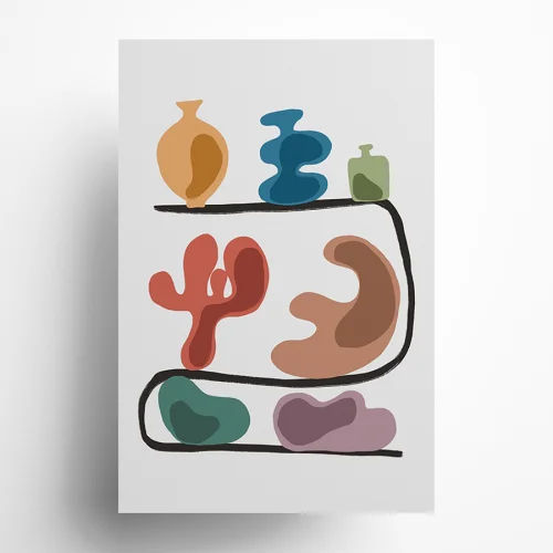 Paper and Krafts - Vases Print