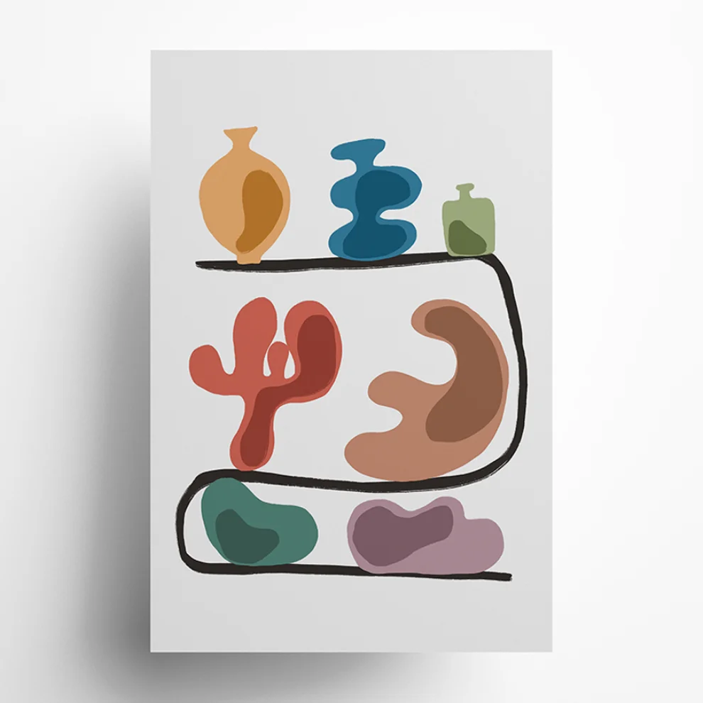 Paper and Krafts - Vases Print