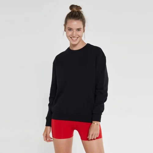 Jerf - Lydney Crew Neck Basic Cotton Sweatshirt Woman