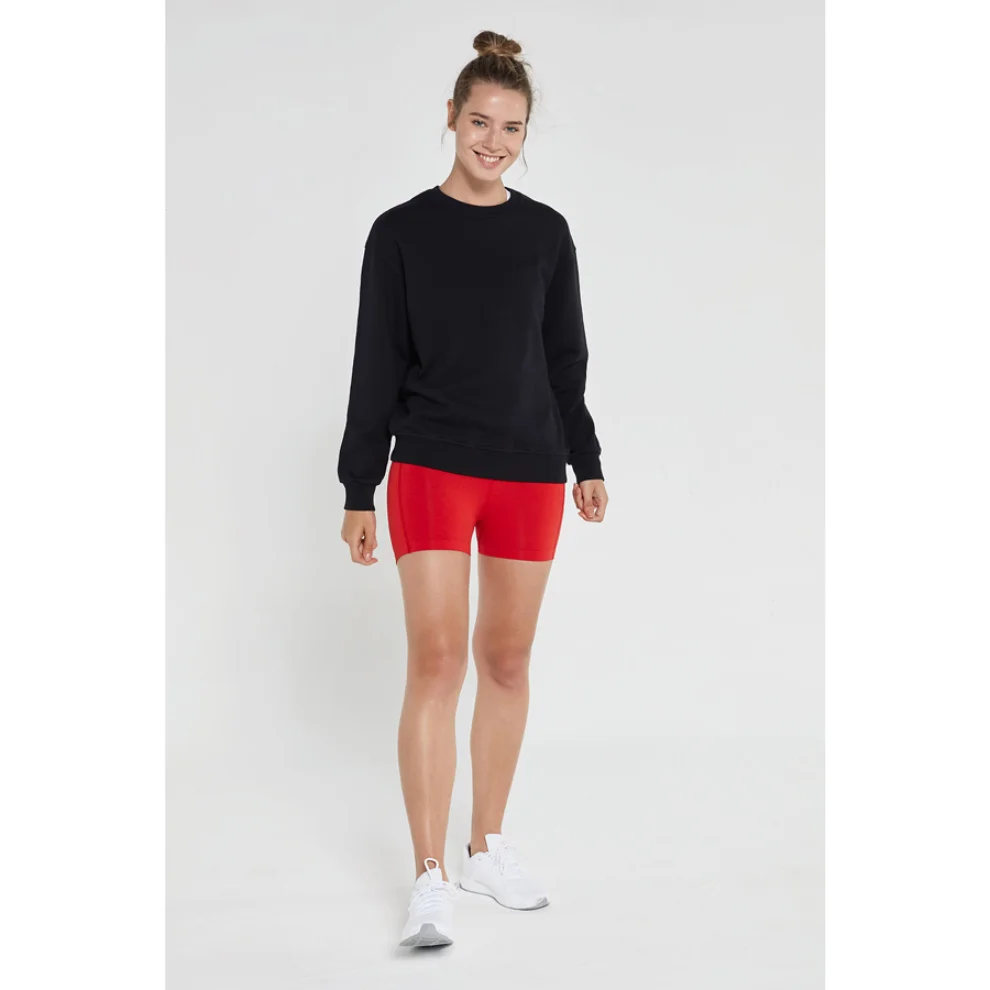 Jerf - Lydney Crew Neck Basic Cotton Sweatshirt Woman