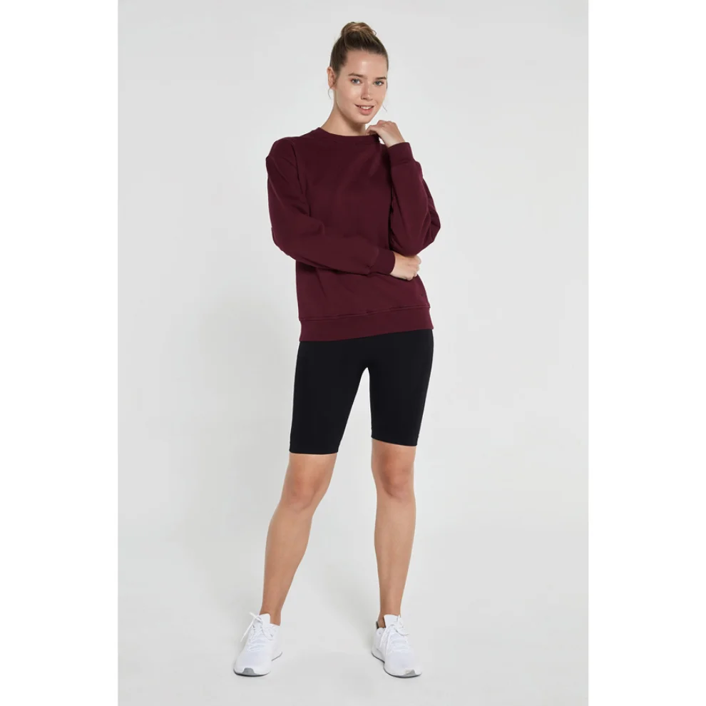 Jerf - Lydney Crew Neck Basic Cotton Sweatshirt Woman