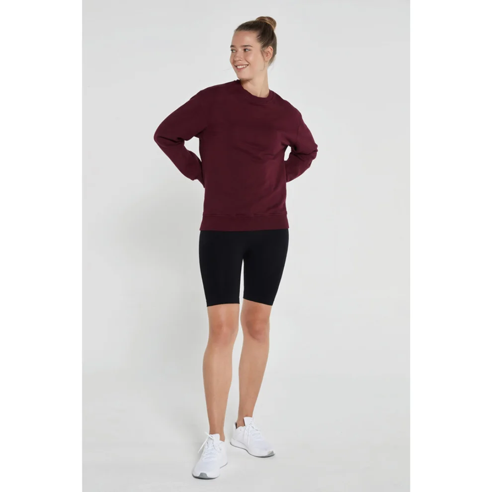 Jerf - Lydney Crew Neck Basic Cotton Sweatshirt Woman