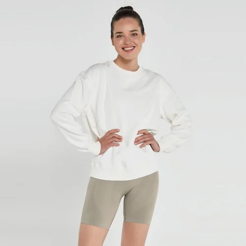 Jerf - Lydney Crew Neck Basic Cotton Sweatshirt Woman