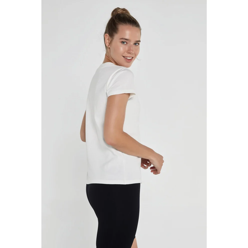 Jerf - Lydney Crew Neck Basic Cotton T-Shirt Woman