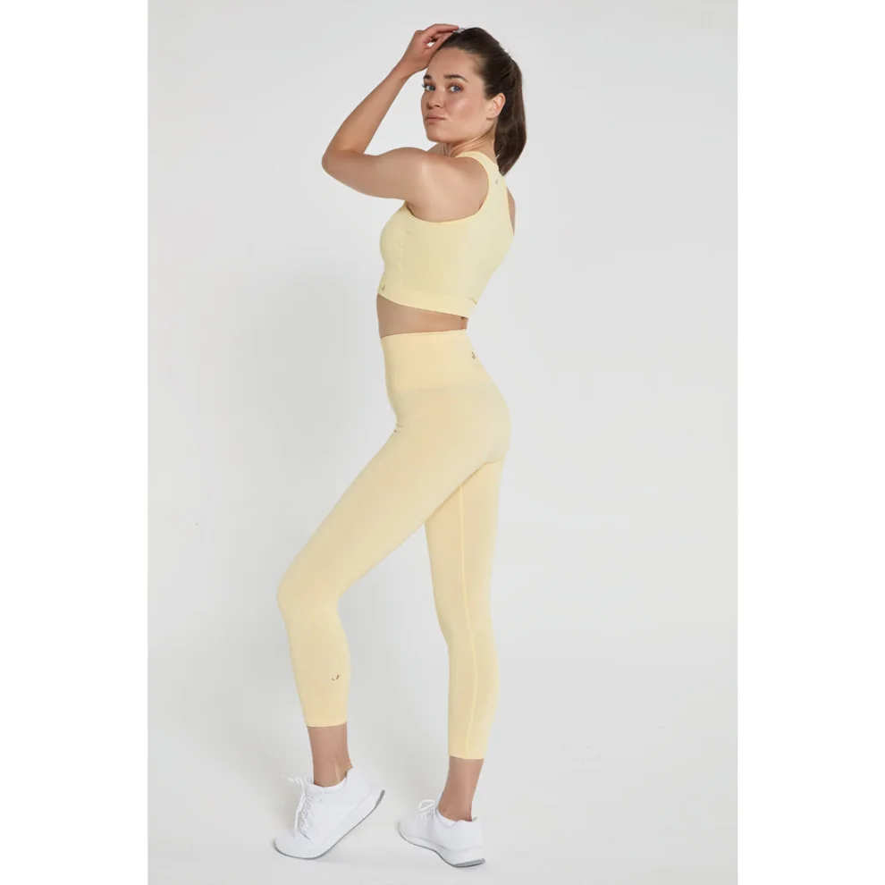 Jerf - Palmi Melange Patterned High Waist Leggings