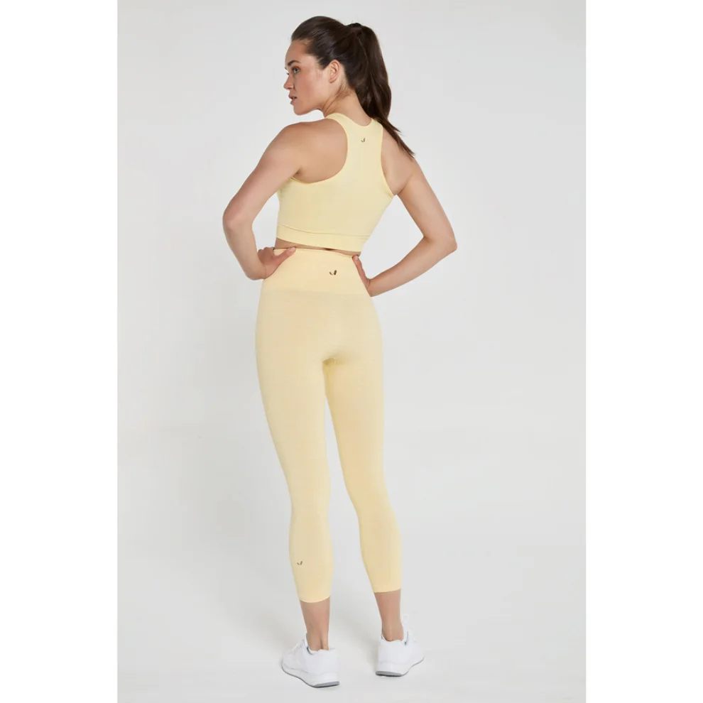 Jerf - Palmi Melange Patterned High Waist Leggings