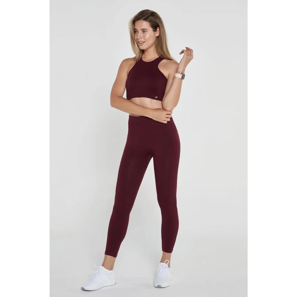 Jerf - Palmi Melange Patterned High Waist Leggings