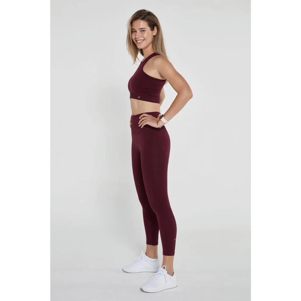 Jerf - Palmi Melange Patterned High Waist Leggings