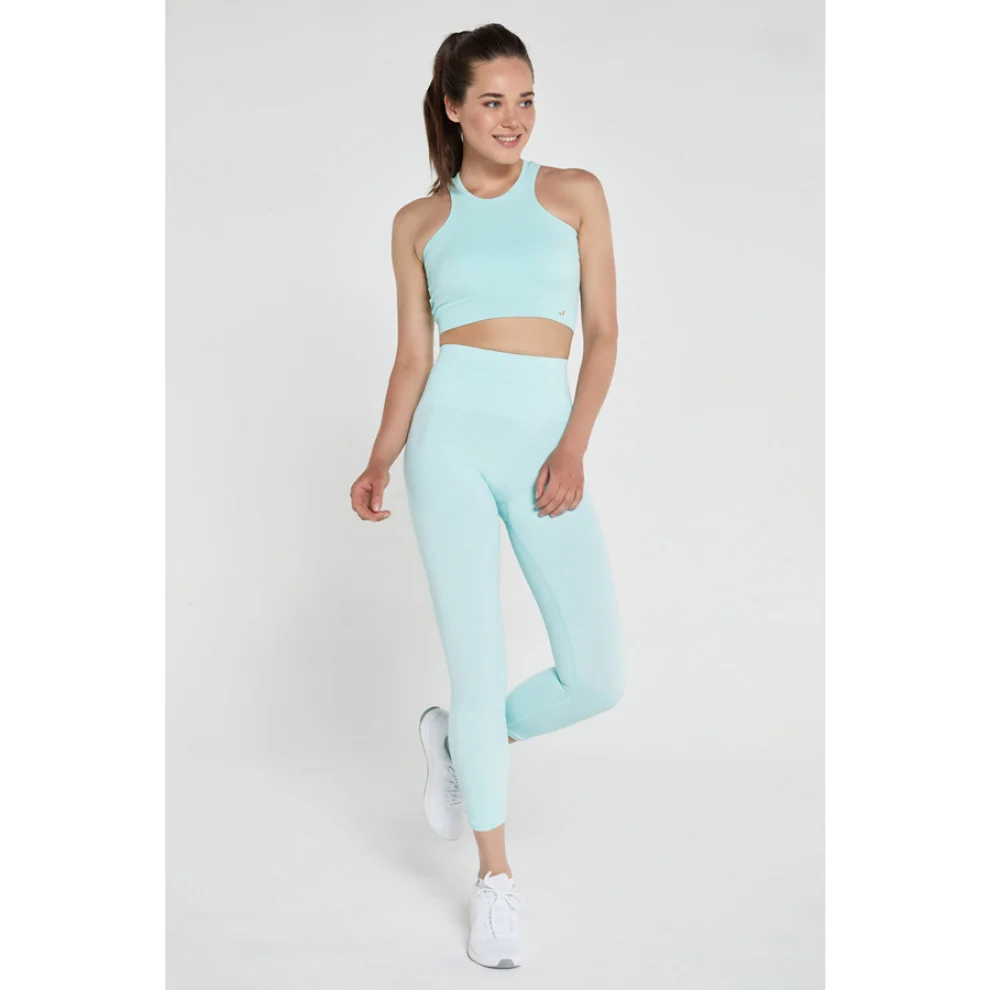 Jerf - Palmi Melange Patterned High Waist Leggings