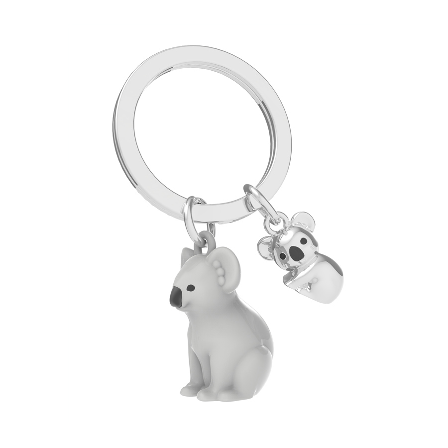 Mother Baby Koala Keychain