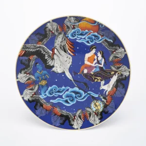 1001 Nights Tales (Sky) Dessert & Decorative Plate