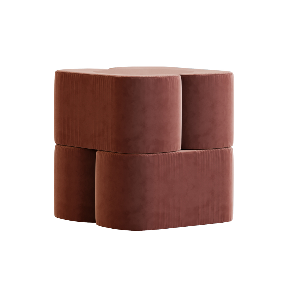 Ori Velvet Pouffe