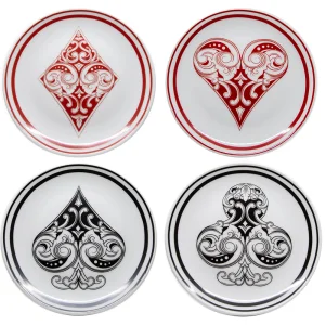 İskambil Kağıdı Figürlü Tabak Seti